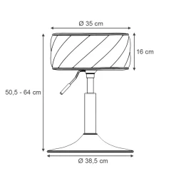 Hocker Cherio Mintgrün 35 x 50.5 cm Vicco
