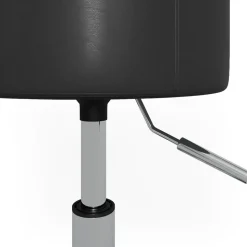 Hocker Design Schwarz 33.5 x 67 cm für Schminktisch Vicco