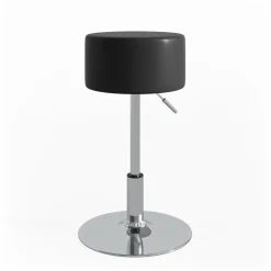 Hocker Design Schwarz 33.5 x 67 cm für Schminktisch Vicco