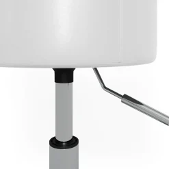 Hocker Design Weiß 33.5 x 67 cm für Schminktisch Vicco