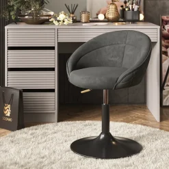 Hocker Goldamo Anthrazit 45 x 79 cm drehbar 360 Grad Vicco