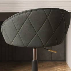 Hocker Goldamo Anthrazit 45 x 79 cm drehbar 360 Grad Vicco