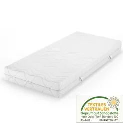 Kaltschaummatratze Weiß 100 x 200 cm 20cm Höhe Vitalispa