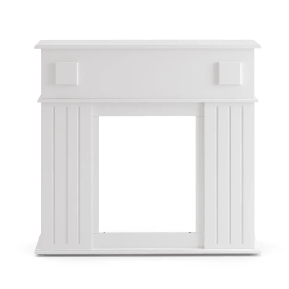 Kaminumrandung Weiß 109 x 100 cm Vicco