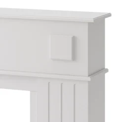 Kaminumrandung Weiß 109 x 100 cm Vicco