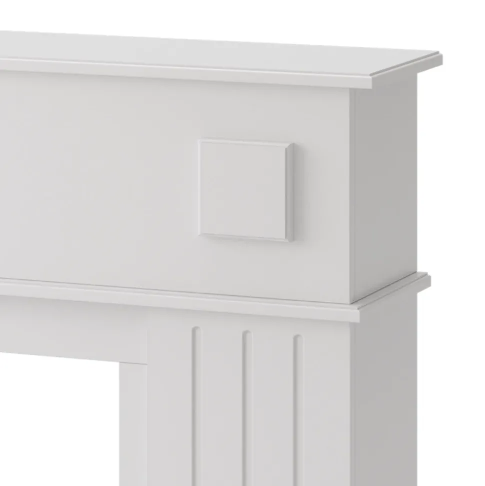 Kaminumrandung Weiß 109 x 100 cm Vicco