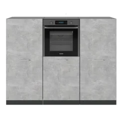 Küchenblock R-Line Beton/Anthrazit 180 cm ohne Arbeitsplatte Vicco