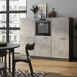 Küchenblock R-Line Beton/Anthrazit 180 cm ohne Arbeitsplatte Vicco