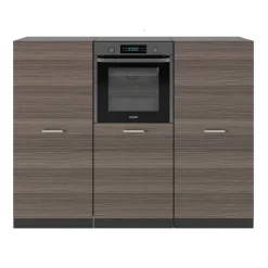 Küchenblock R-Line Edelgrau/Anthrazit 180 cm ohne Arbeitsplatte Vicco