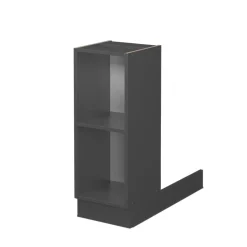 Kücheninsel Fame-Line Anthrazit 30 cm ohne Arbeitsplatte Vicco