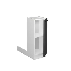 Kücheninsel Fame-Line Anthrazit Landhaus 30 cm ohne Arbeitsplatte Vicco