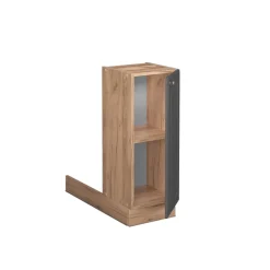 Kücheninsel Fame-Line Anthrazit-Gold 30 cm ohne Arbeitsplatte Vicco