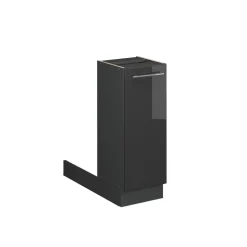 Kücheninsel Fame-Line Anthrazit Hochglanz 30 cm ohne Arbeitsplatte Vicco