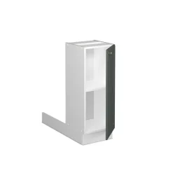 Kücheninsel Fame-Line Anthrazit-Gold Landhaus 30 cm ohne Arbeitsplatte Vicco