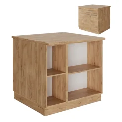 Kücheninsel Fame-Line Goldkraft Eiche 90 cm mit Schublade, ohne Arbeitsplatte Vicco