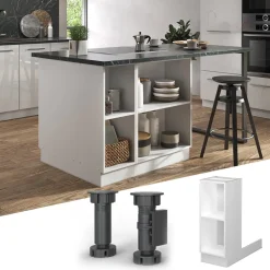 Kücheninsel Fame-Line Weiß 30 cm ohne Arbeitsplatte Vicco