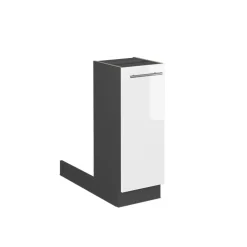 Kücheninsel Fame-Line Weiß Hochglanz 30 cm ohne Arbeitsplatte Vicco