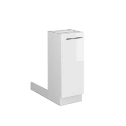 Kücheninsel Fame-Line Weiß Hochglanz 30 cm ohne Arbeitsplatte Vicco