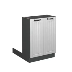 Kücheninsel Fame-Line Weiß Landhaus 60 cm ohne Arbeitsplatte Vicco