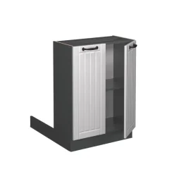 Kücheninsel Fame-Line Weiß Landhaus 60 cm ohne Arbeitsplatte Vicco