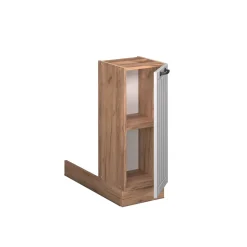 Kücheninsel Fame-Line Weiß Landhaus 30 cm ohne Arbeitsplatte Vicco