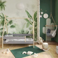 Kinderbett Bali Grau 80x160 cm Vitalispa