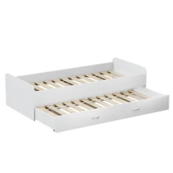 Kinderbett Jaspar Weiß 90x200 cm mit Lattenrost, ohne Matratze Vitalispa