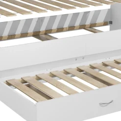 Kinderbett Jaspar Weiß 90x200 cm mit Lattenrost, ohne Matratze Vitalispa