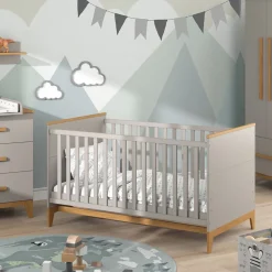 Kinderbett Malia Cashmere/Eiche 70x140 143.2 x 81 cm Vitalispa