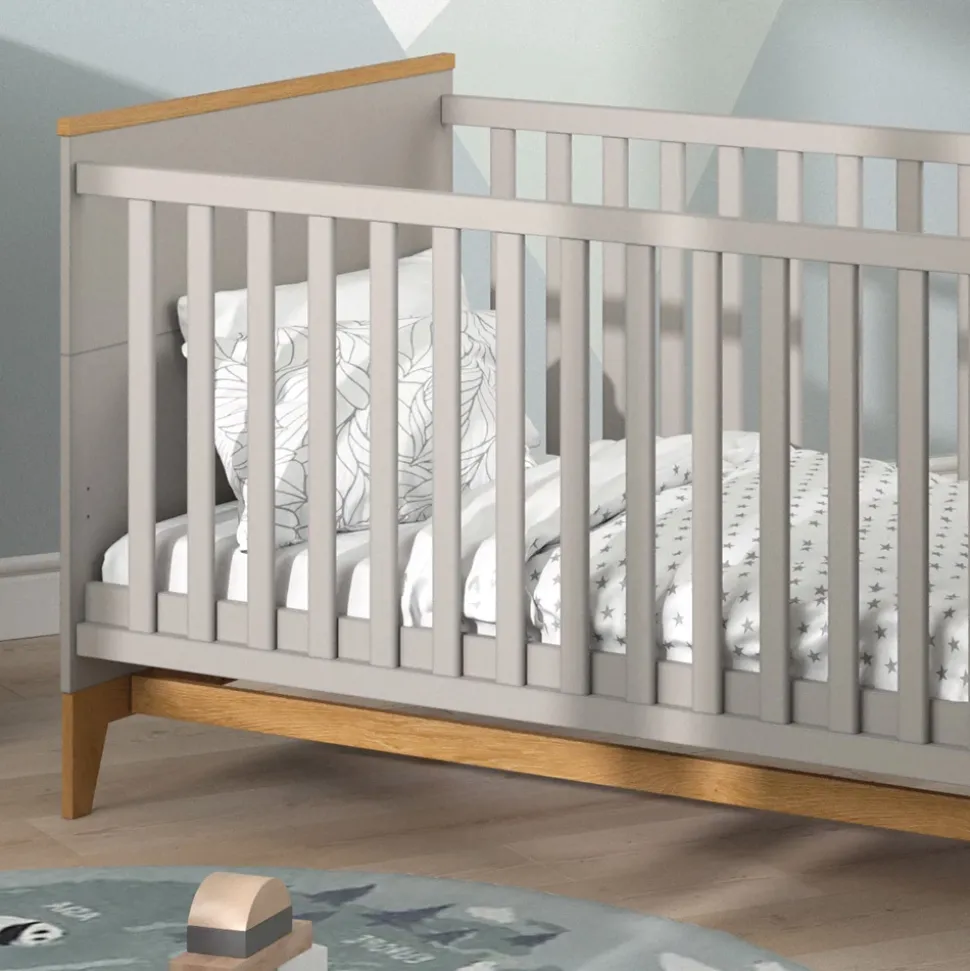 Kinderbett Malia Cashmere/Eiche 70x140 143.2 x 81 cm Vitalispa