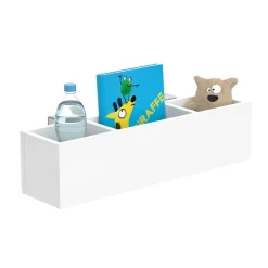 Kinderbettregal Weiß 60 x 15 cm Vitalispa