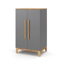 Kinderkleiderschrank Malia Grau 70 x 120 cm Vitalispa