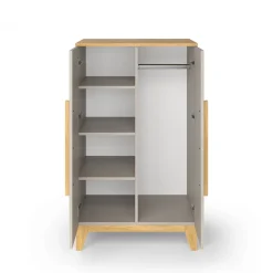 Kinderkleiderschrank Malia Cashmere/Eiche 70 x 120 cm Vitalispa