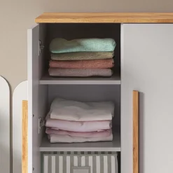 Kinderkleiderschrank Malia Weiß 70 x 120 cm Vitalispa