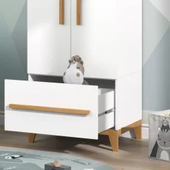 Kinderkleiderschrank Malia Weiß 70 x 186.8 cm Vitalispa