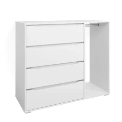 Kinderkleiderschrank Ruben Weiß 120 x 101.9 cm mit 4 Schubladen Vicco
