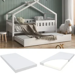 Kindermatratze Weiß 80 x 150 cm H2 Härtegrad Vitalispa