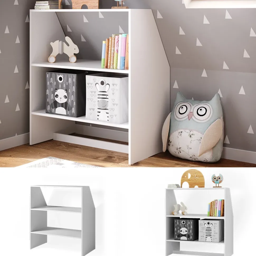 Kinderregal Weiß 90 x 100 cm Vicco