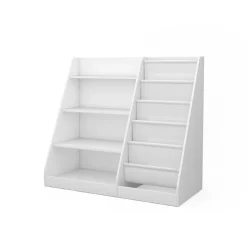 Kinderregal Conny Weiß 90 x 80.5 cm mit großen Ablagen Vicco