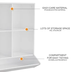 Kinderregal Conny Weiß 65.5 x 82.5 cm Vicco