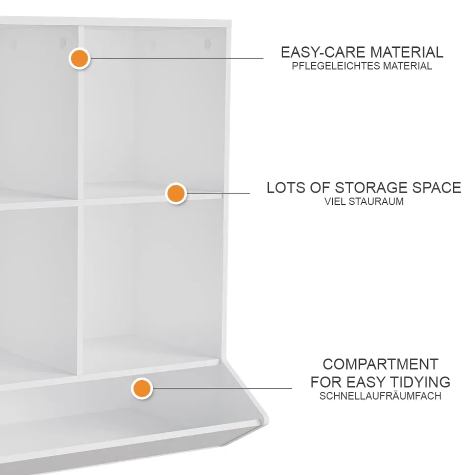 Kinderregal Conny Weiß 65.5 x 82.5 cm Vicco