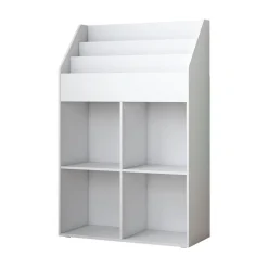 Kinderregal Conny Weiß 72 x 111 cm mit 4 Ablagen für Faltboxen Vicco