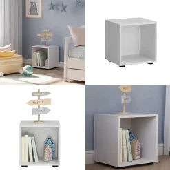 Kinderregal Estell Weiß 36.4 x 38.2 cm 1 Fach Vicco