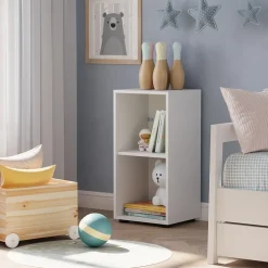 Kinderregal Estell Weiß 36.2 x 72.9 cm 2 Fächer Vicco