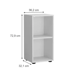 Kinderregal Estell Weiß 36.2 x 72.9 cm 2 Fächer Vicco