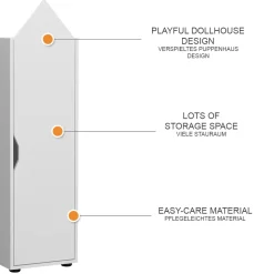 Kinderregal Estell Weiß 36.4 x 130.9 cm Vicco