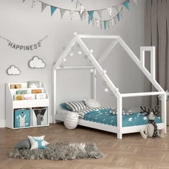 Kinderregal Luigi Weiß 72 x 79 cm mit 2 Faltboxen opt.6 Vicco