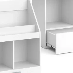 Kinderregal Luigi Weiß 72 x 96.2 cm mit Schublade Vicco