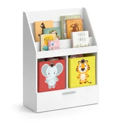 Kinderregal Luigi Weiß 72 x 96.2 cm mit Schublade Vicco
