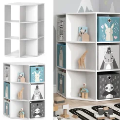 Kinderregal Luigi Weiß 64 x 107.8 cm Vicco